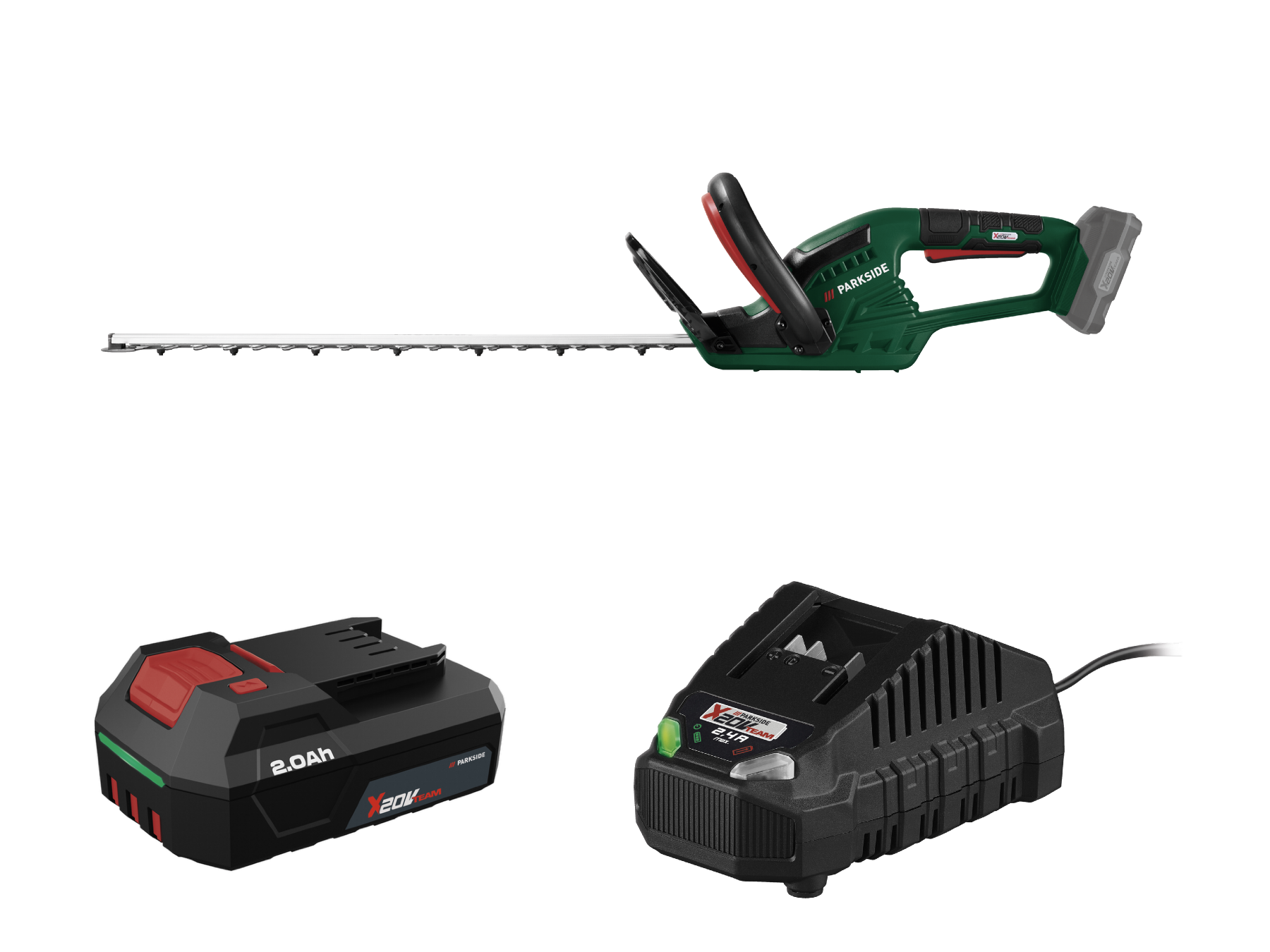 Parkside® Aku nůžky na živý plot Phsa 20-Li D4, 2 Ah
