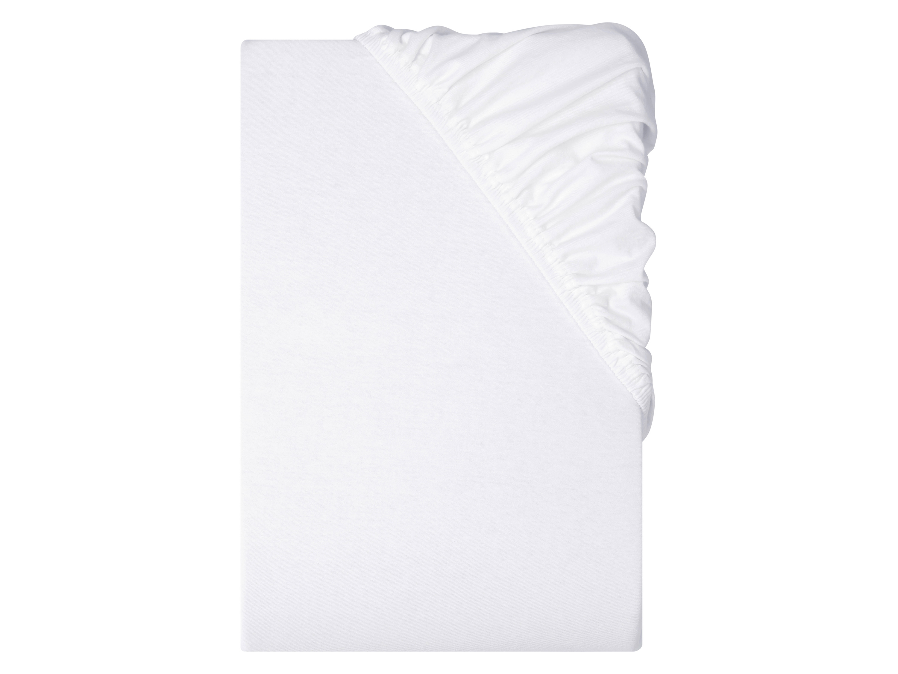 Livarno® Žerzejové napínací prostěradlo, 90–100 x 200 cm (bílá)