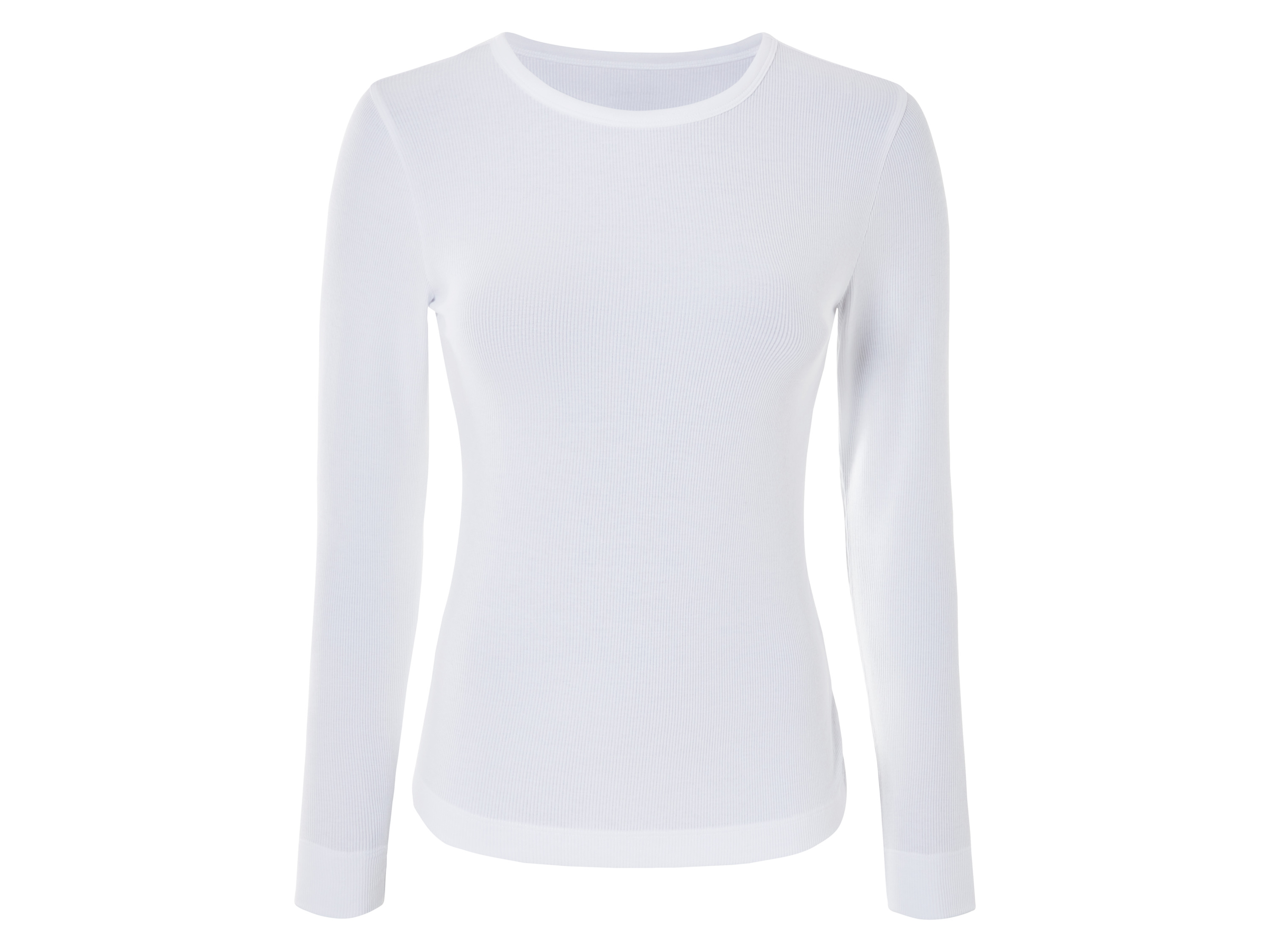 esmara® Dámské triko s dlouhými rukávy (bílá, L(44/46))