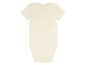 Bílé body s krátkým rukávem pro miminko.