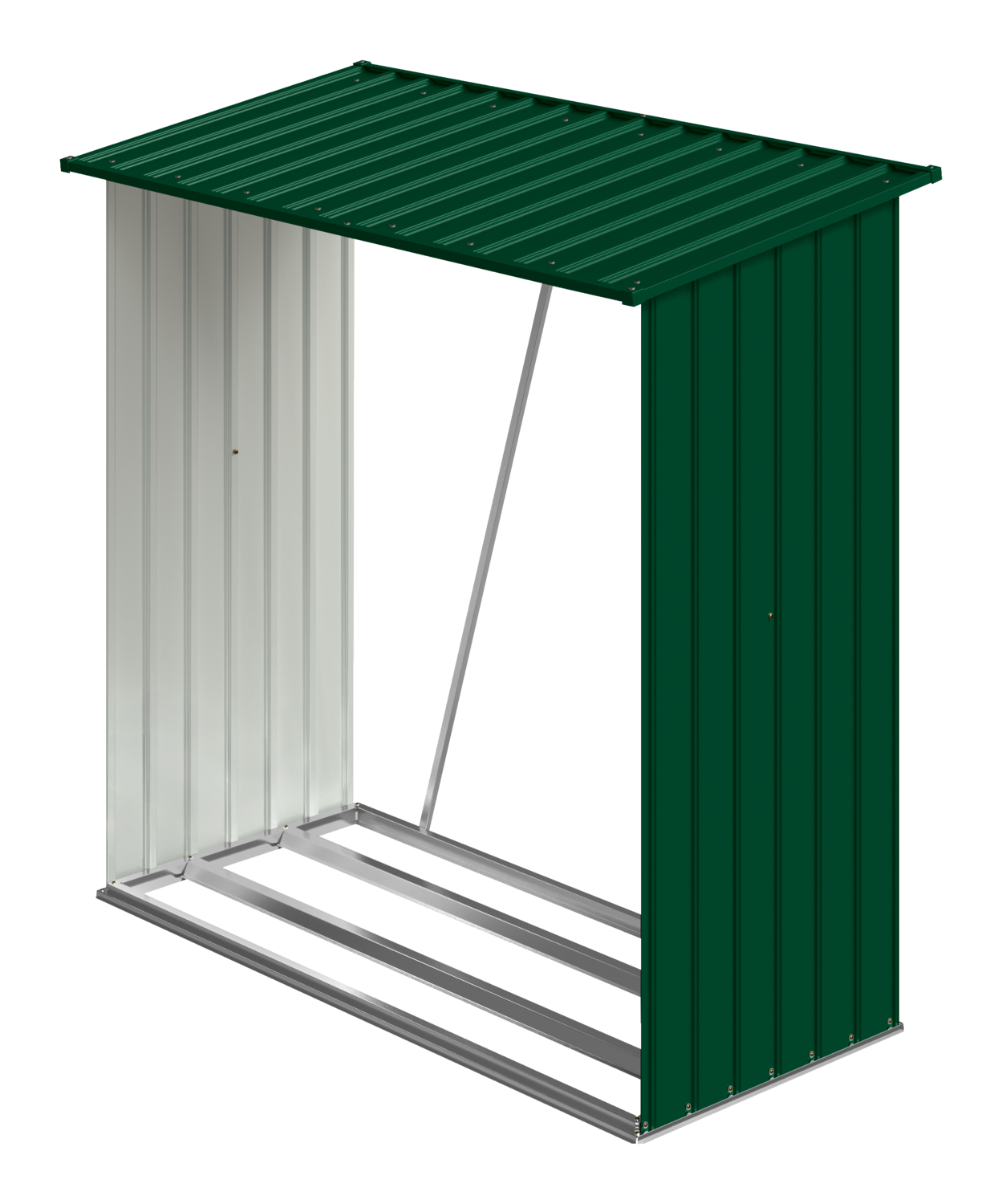 Parkside® Regál na palivové dřevo, 164 x 84 x 157 cm (zelená)