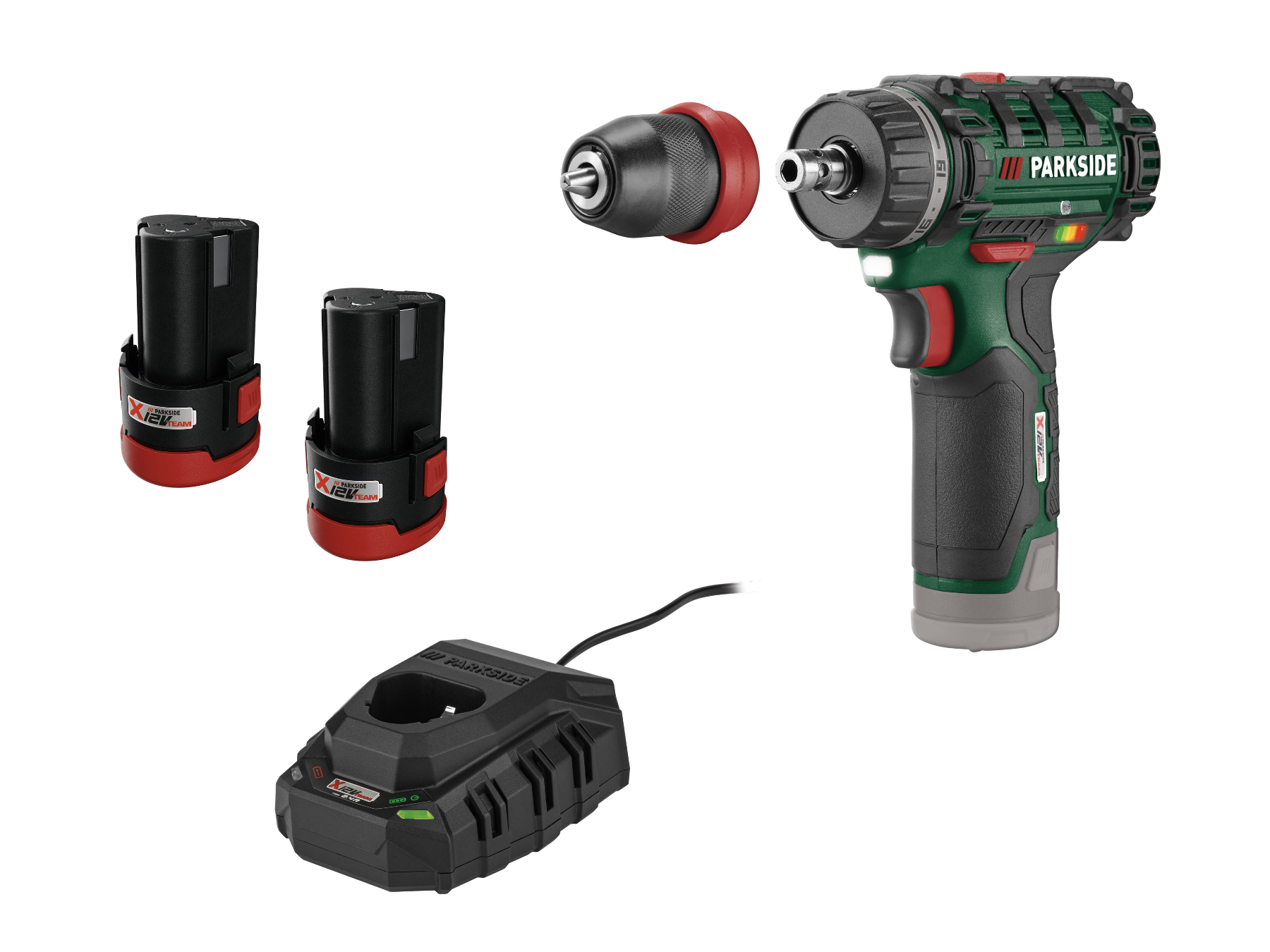 Parkside® Aku vrtací šroubovák Pbsa 12 F5, 2x 2 Ah