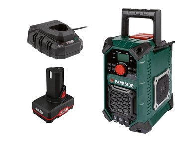 PARKSIDE® Aku stavební rádio PBRA 20-Li B1, 4 Ah