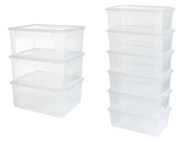 LIVARNO home Sada velkých úložných boxů, 3dílná / Sada malých úložných boxů, 6dílná