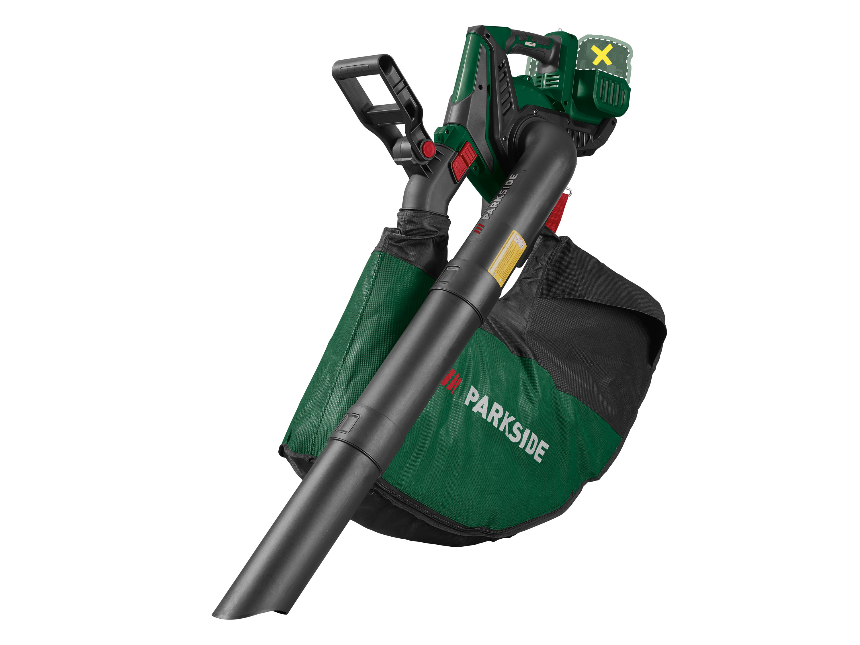 PARKSIDE® Aku vysavač / foukač listí PLSA 40-Li C2 – bez akumulátoru a nabíječky