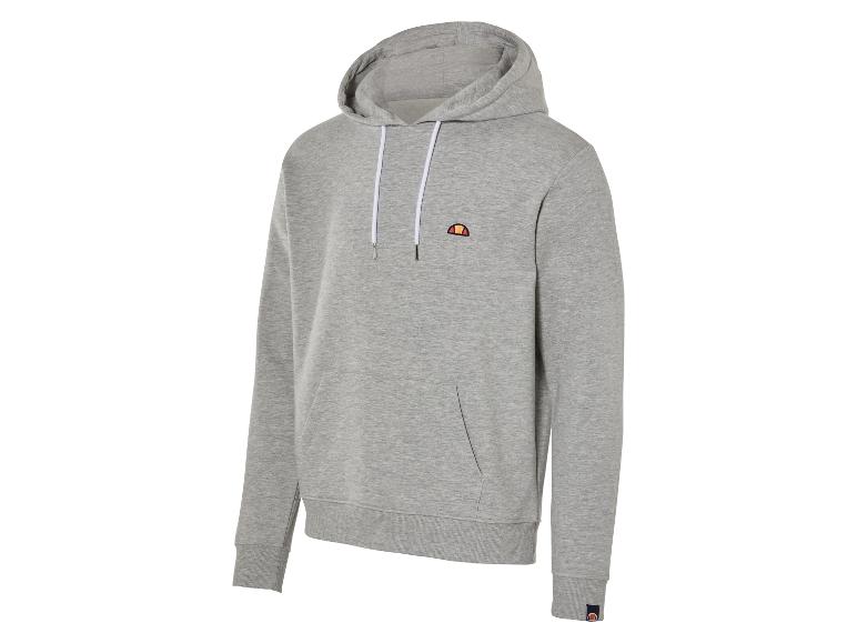Šedá mikina s kapucí od značky Ellesse.