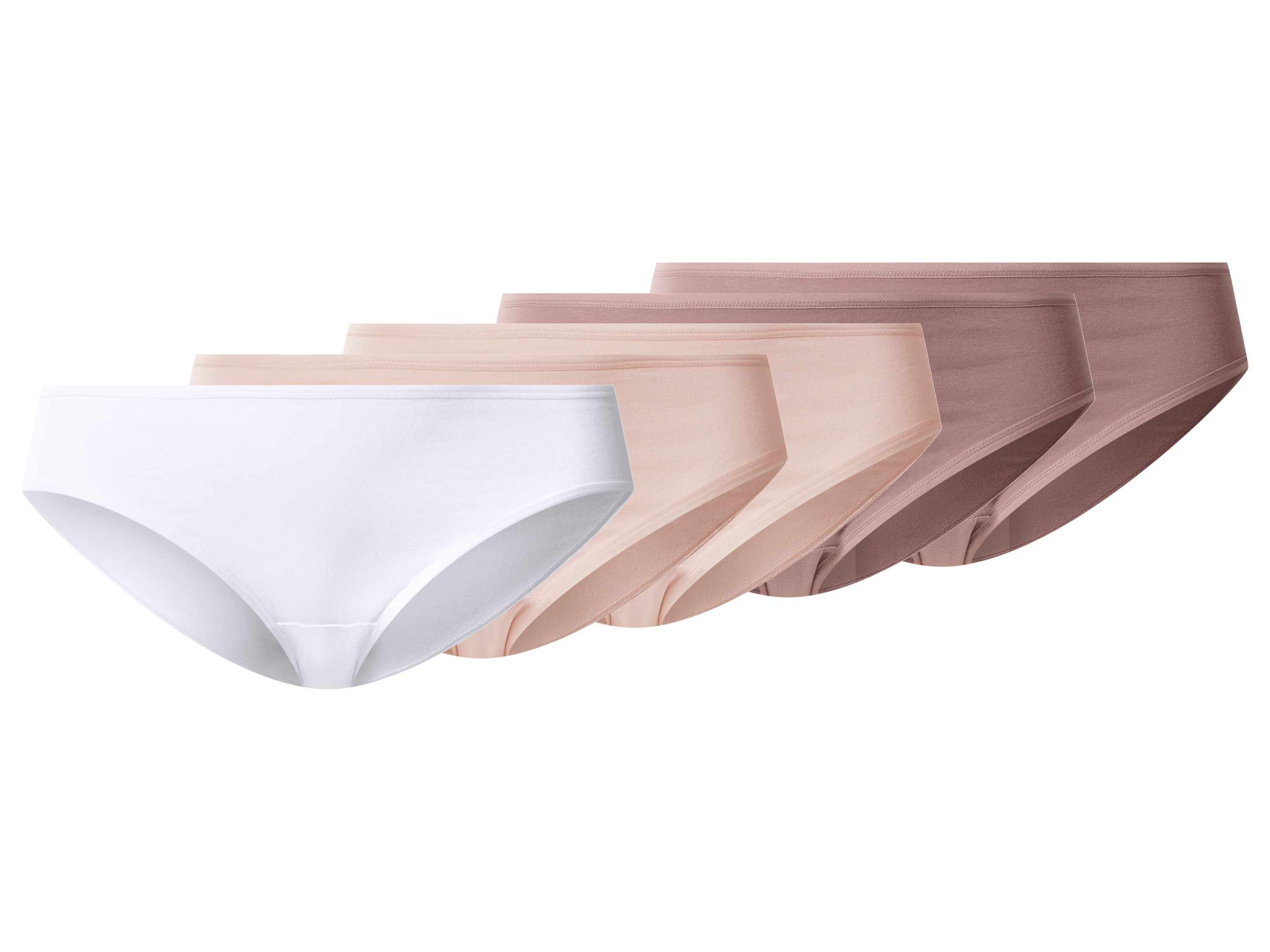 esmara® Dámské kalhotky Xxl, 5 kusů (tmavě růžová / světle růžová / bílá, XL (48/50))