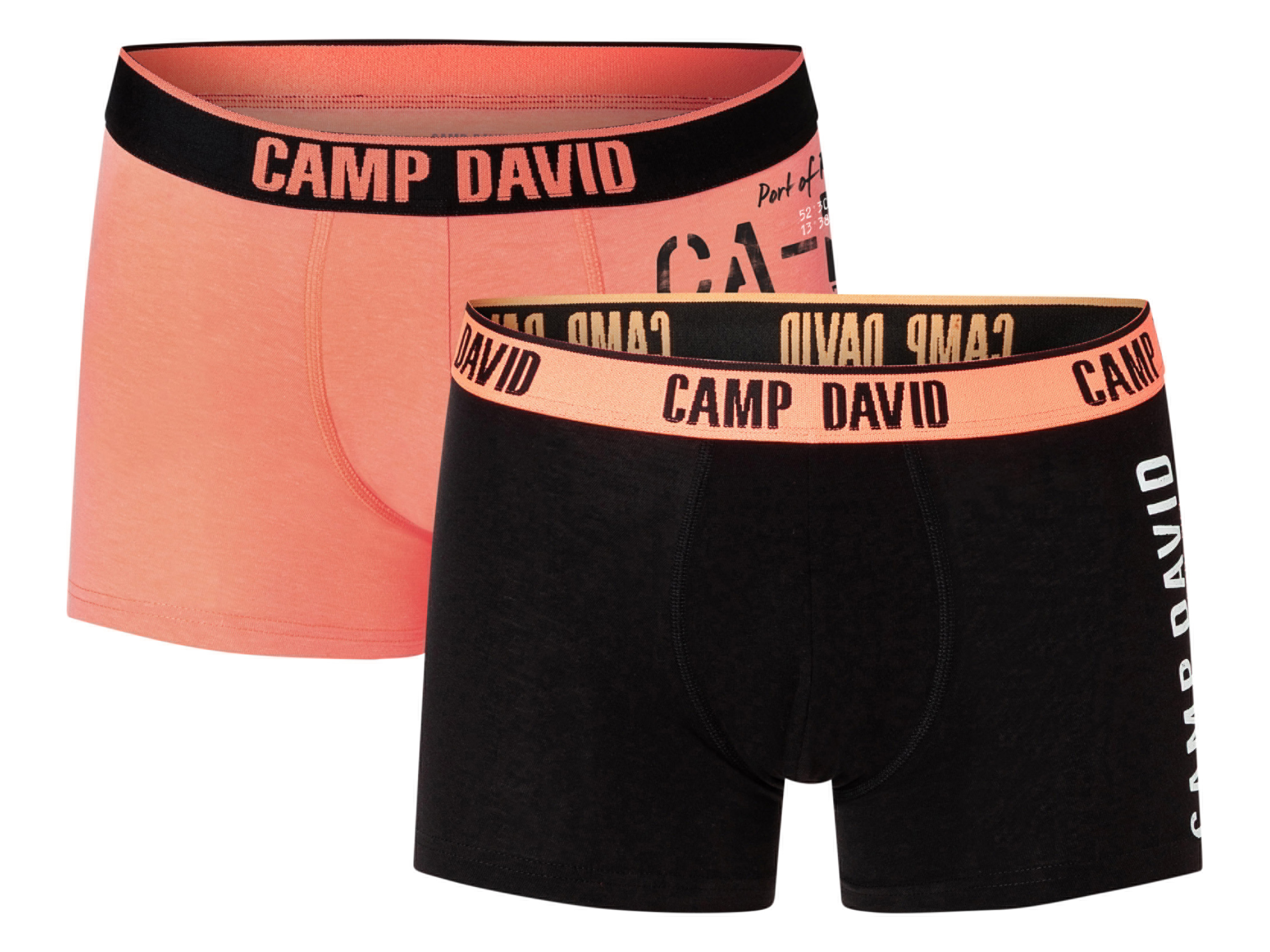 Camp David Pánské boxerky, 2 kusy (oranžová/černá, Xxl)