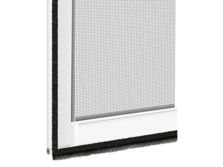  Zobrazit na celou obrazovku LIVARNO® Hliníkový dveřní rám se síťkou proti hmyzu + Sada upínacích adaptérů pro síť proti hmyzu do dveří, 3dílná, bílá - Obrázek 5