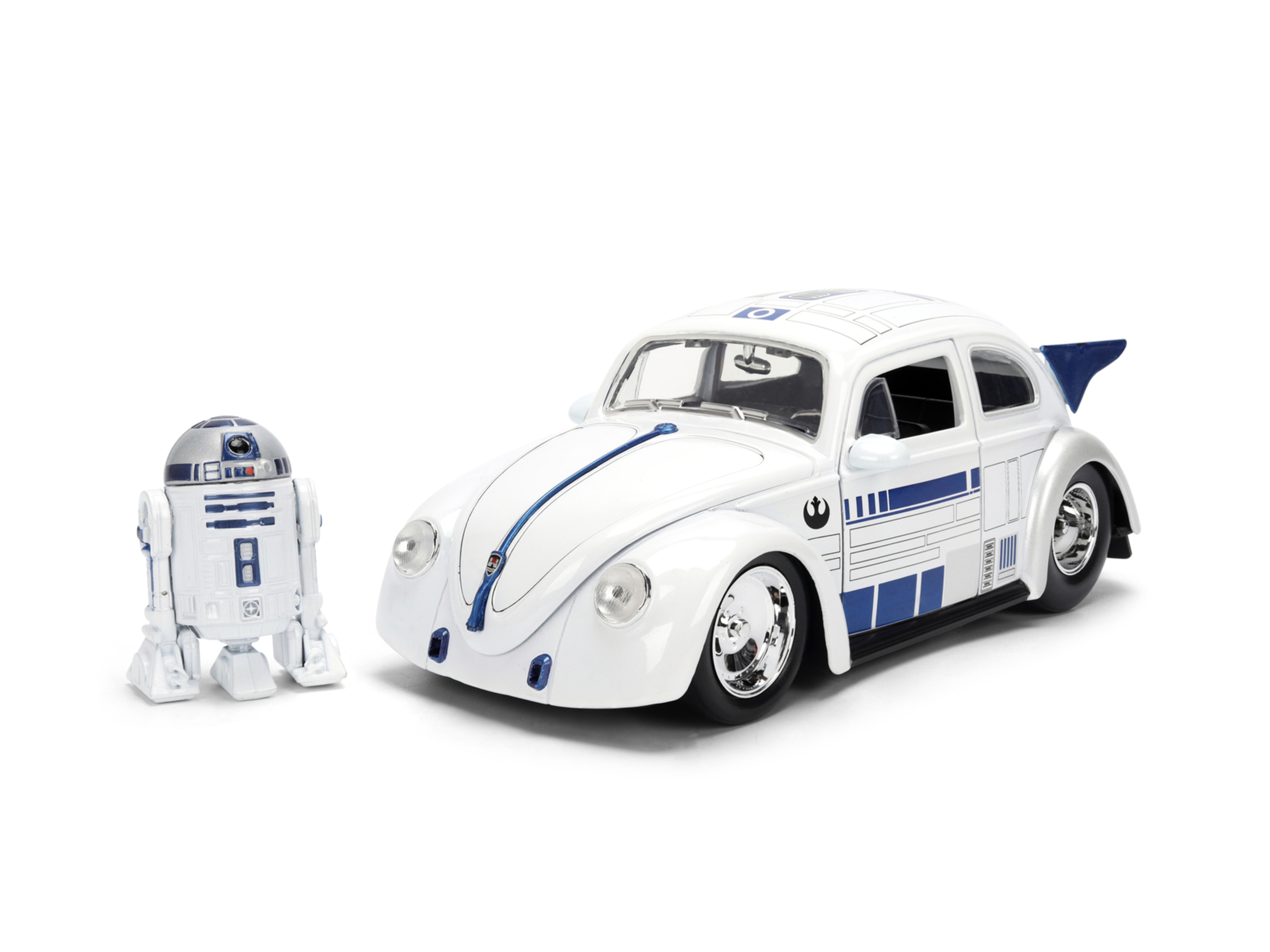Jada Model auta Star Wars, měřítko 1:24 (R2D2 1959 VW Drag Beetle)