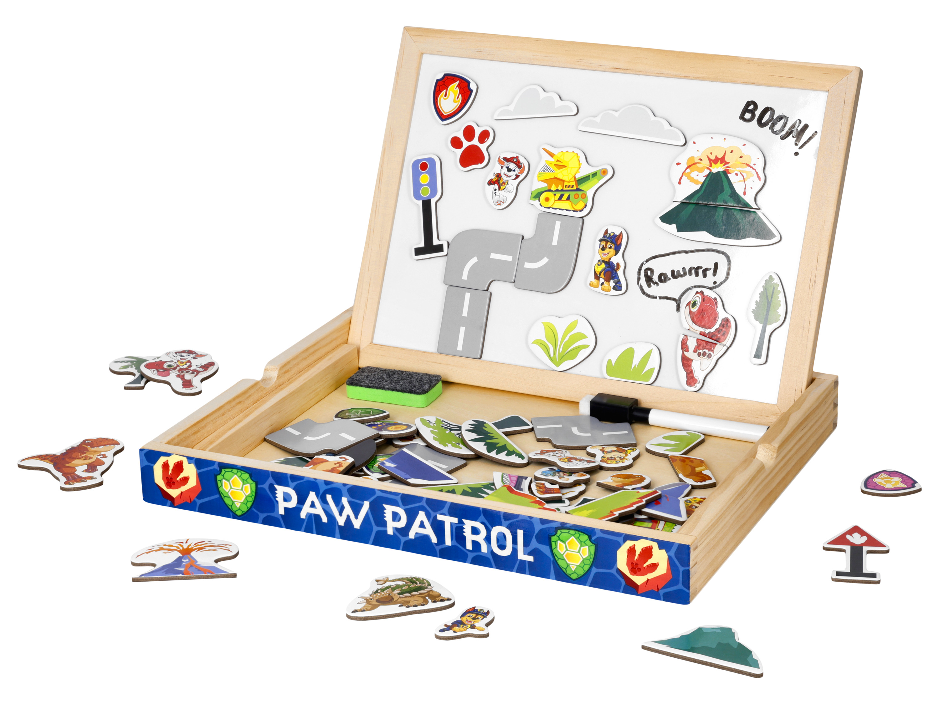 Lupilu® Vkládací hodiny (puzzle) / Magnetická a psací tabule