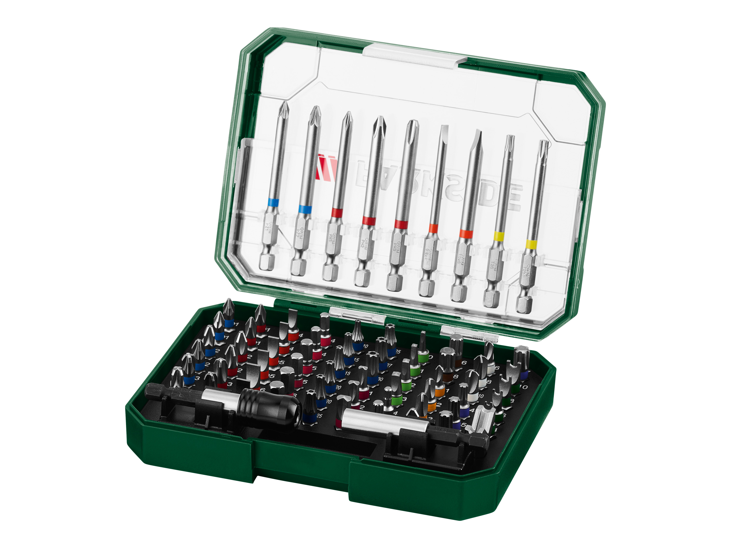 Parkside® Sada bitů Pbs3 A2, 71dílná / 56dílná (sada speciálních bitů, 71dílná )