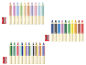 Pastelky Crelando 3v1: pastelové a výrazné barvy, včetně ořezávátka.