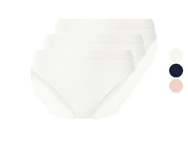 esmara® Dámské kalhotky s krajkou, 3 kusy