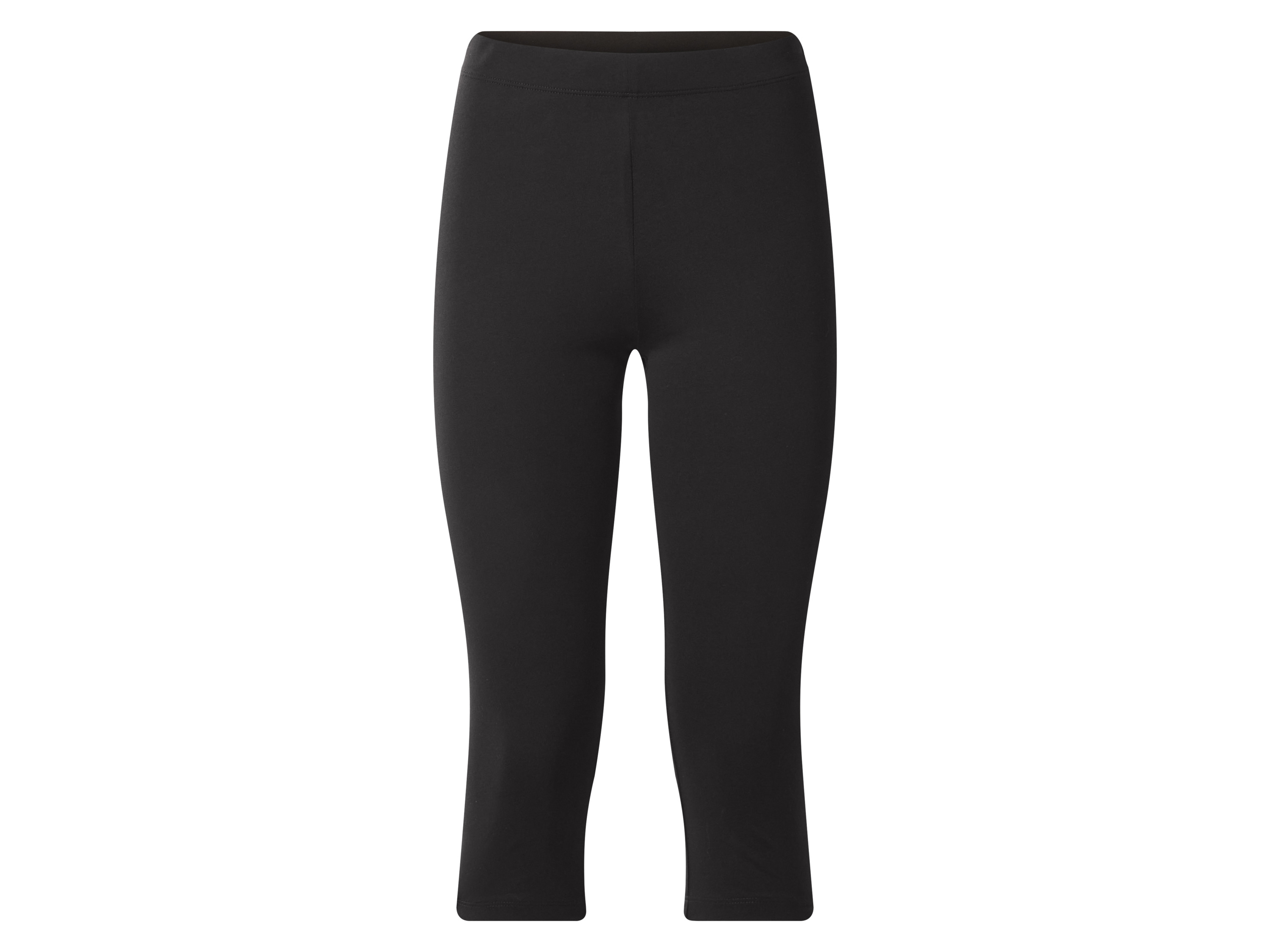 Esmara® Dámské capri legíny s BIO bavlnou (černá, L(44/46))