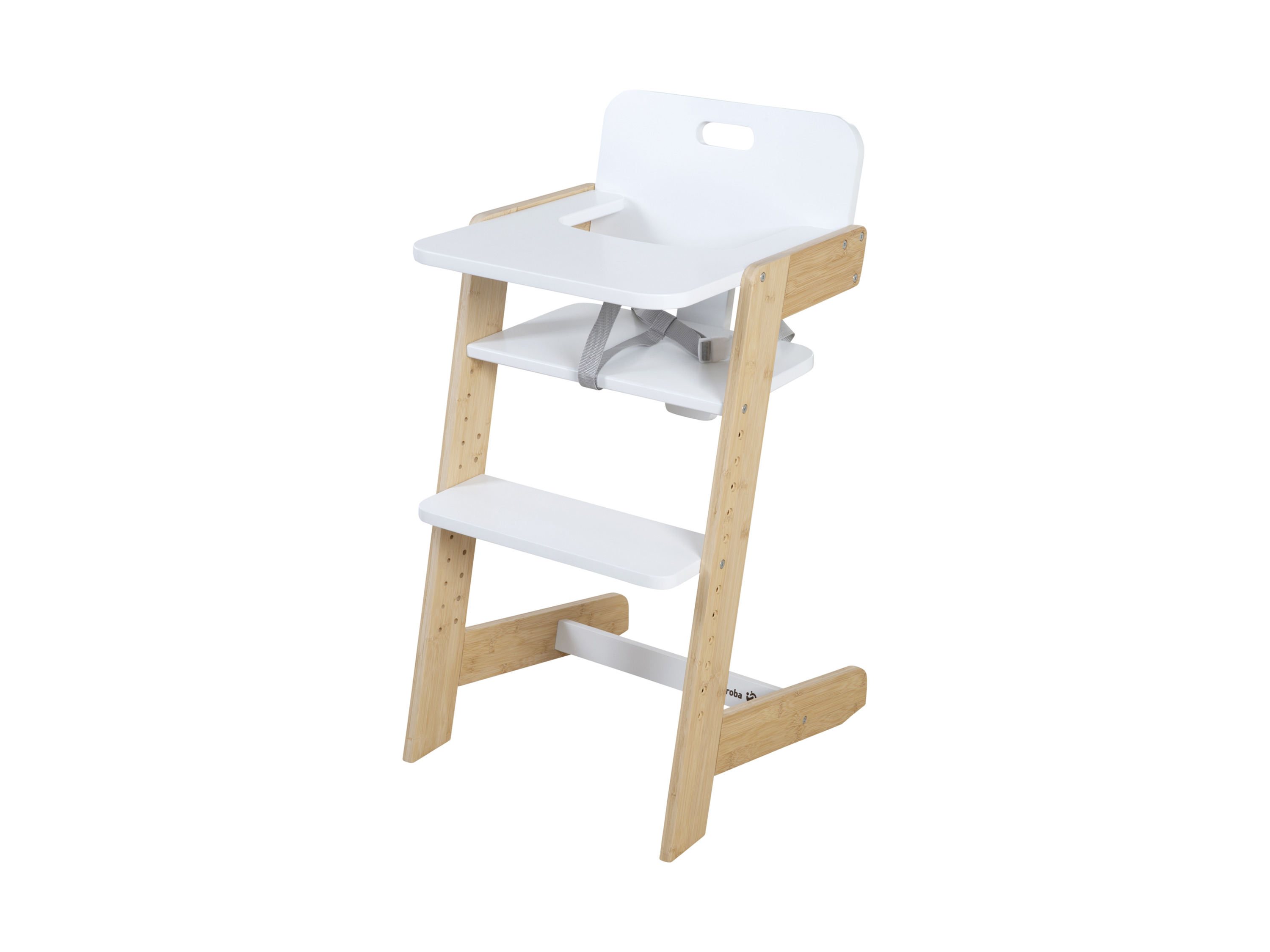 roba Dětská rostoucí jídelní židlička (nature up, Dvoubarevná bílá)