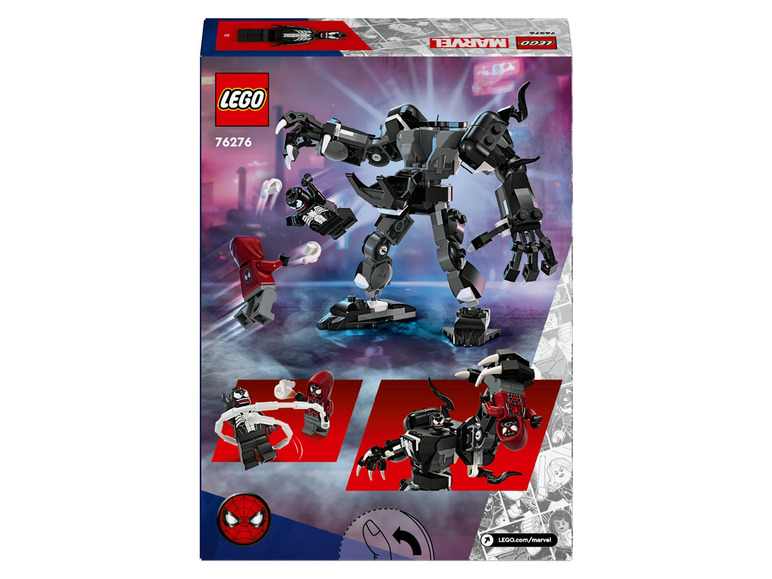 LEGO Marvel Venom Mech s minifigurkami Spider-Mana.