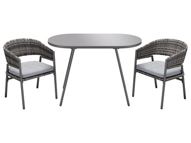 LIVARNO home Sada balkónového nábytku, 3dílná