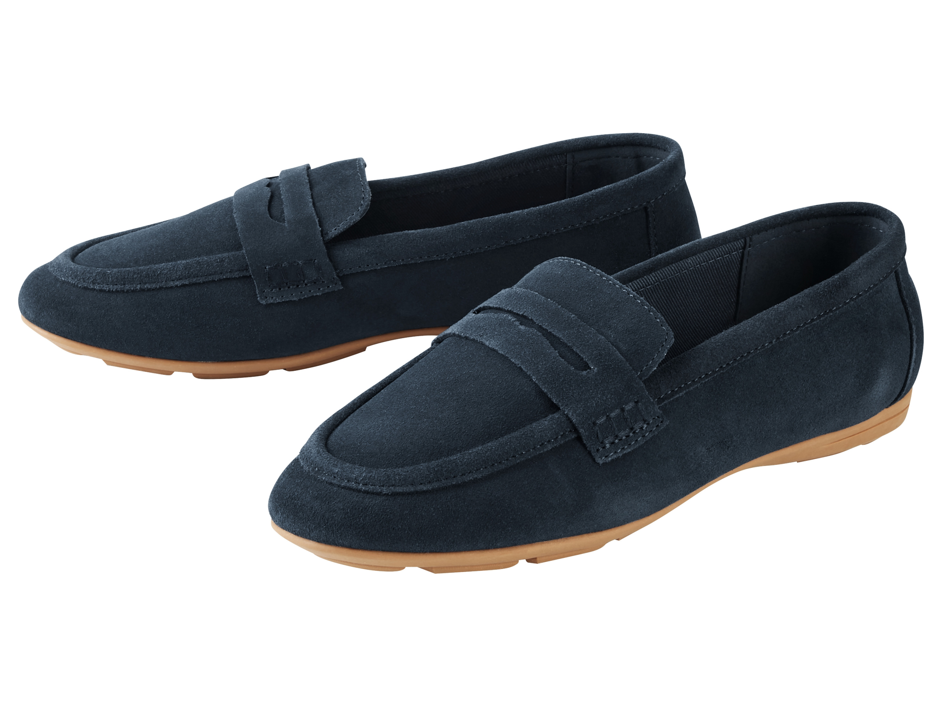 esmara® Dámská kožená obuv (navy modrá, 36)