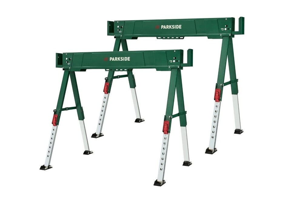 Parkside® Sada skládacích pracovních koz, 600 kg, 2dílná