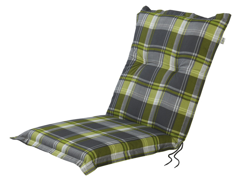  Zobrazit na celou obrazovku LIVARNO home Sada potahů na židli / křeslo Valencia, 97 x 47 x 8 cm, 4dílná, káro / zelená / šedá - Obrázek 2