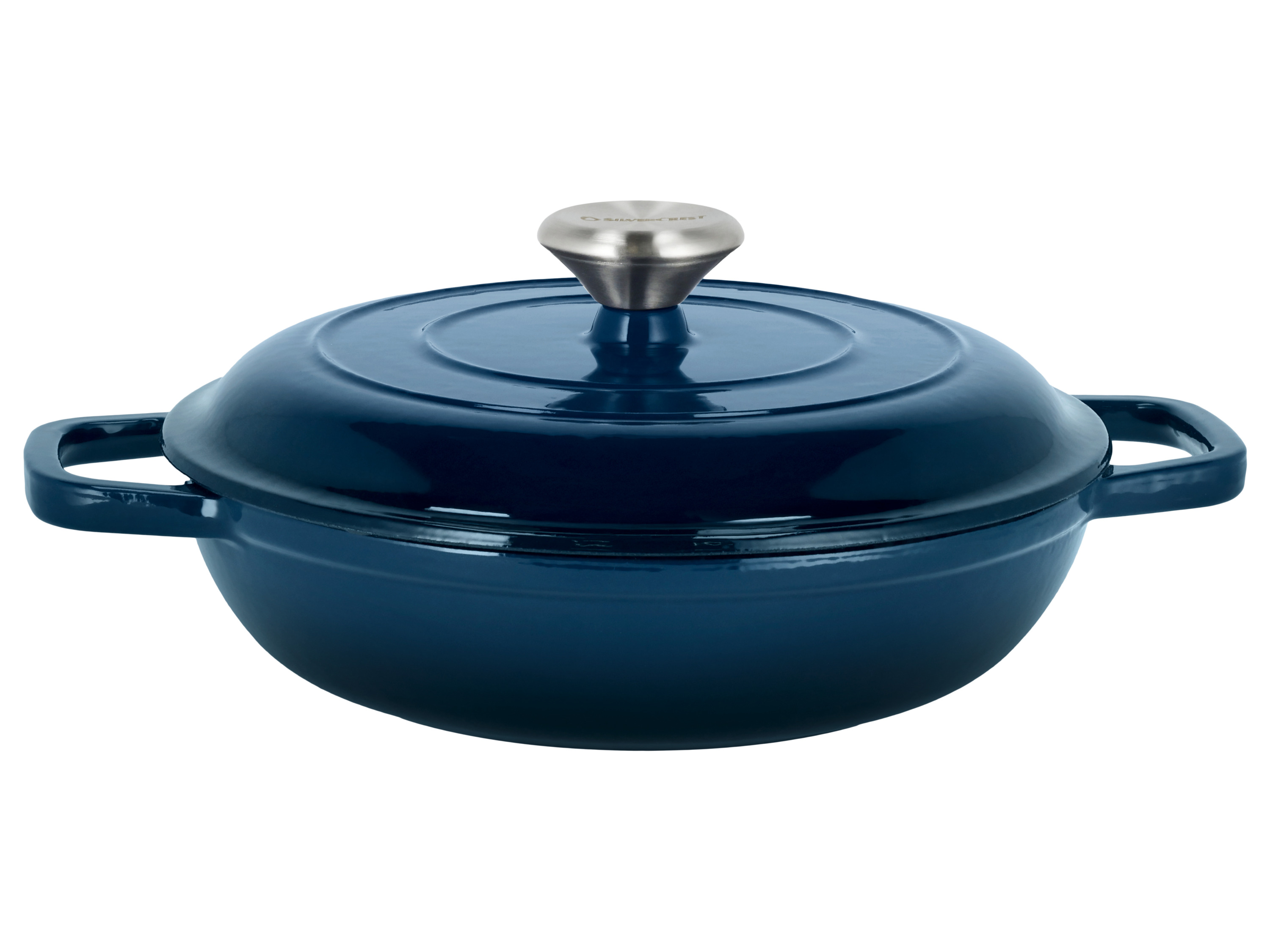 Silvercrest® Litinová servírovací pánev Premium, Ø 25 cm / 2,4 l (modrá)