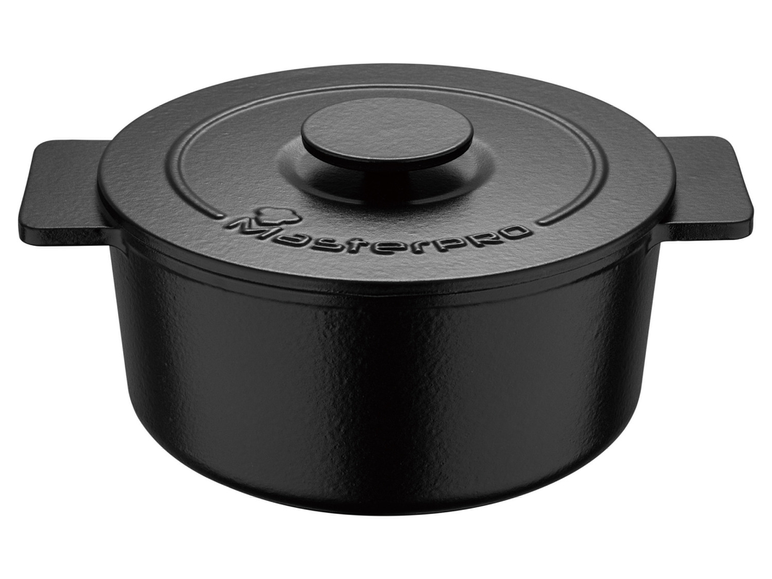 Masterpro Litinový hrnec, Ø 21 cm, 3l (černá)