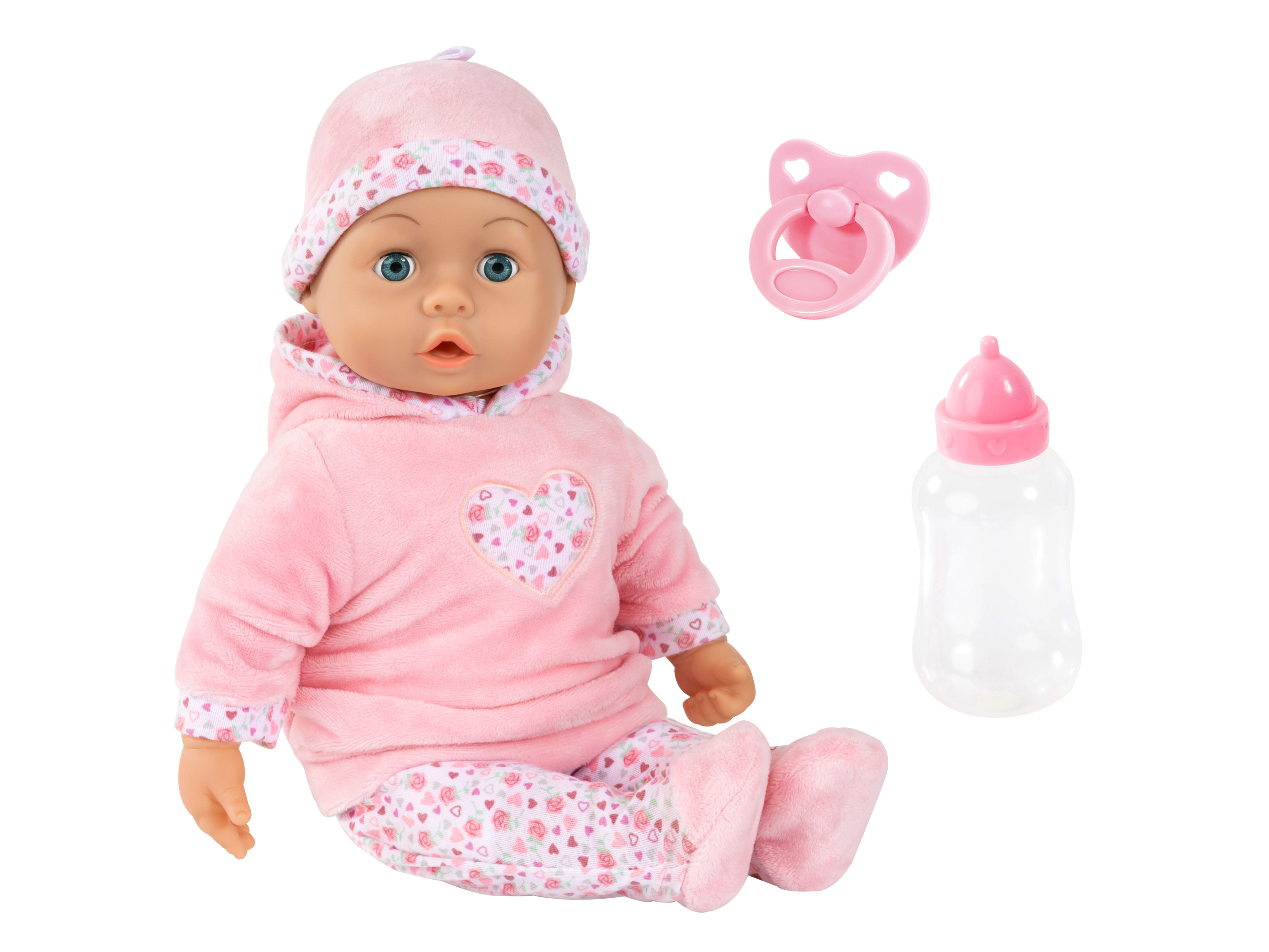 Bayer Design Miminko První slova 38 cm (světle růžová)