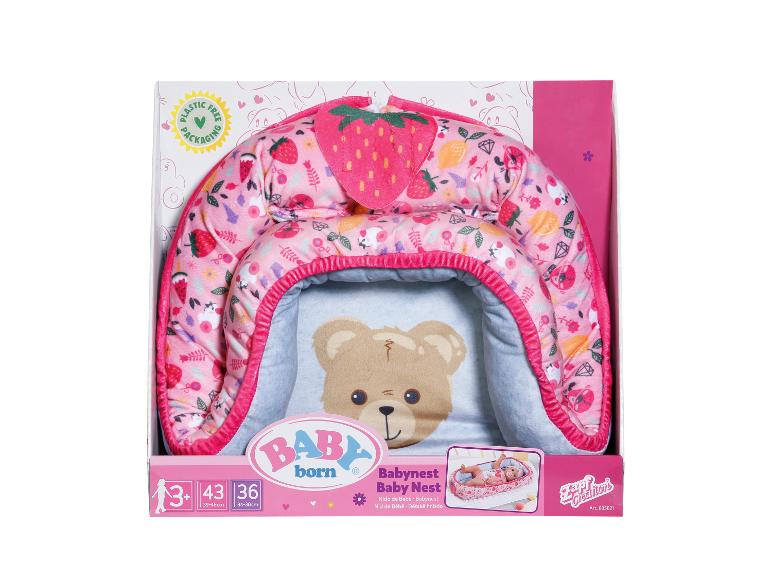 BABY born Babynest Baby Nest s jahodovým designem, vhodné pro panenky 34-46cm