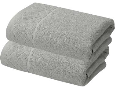 LIVARNO® Sada froté ručníků 50 x 100 cm, 450 g/m2, 2dílná, šedá