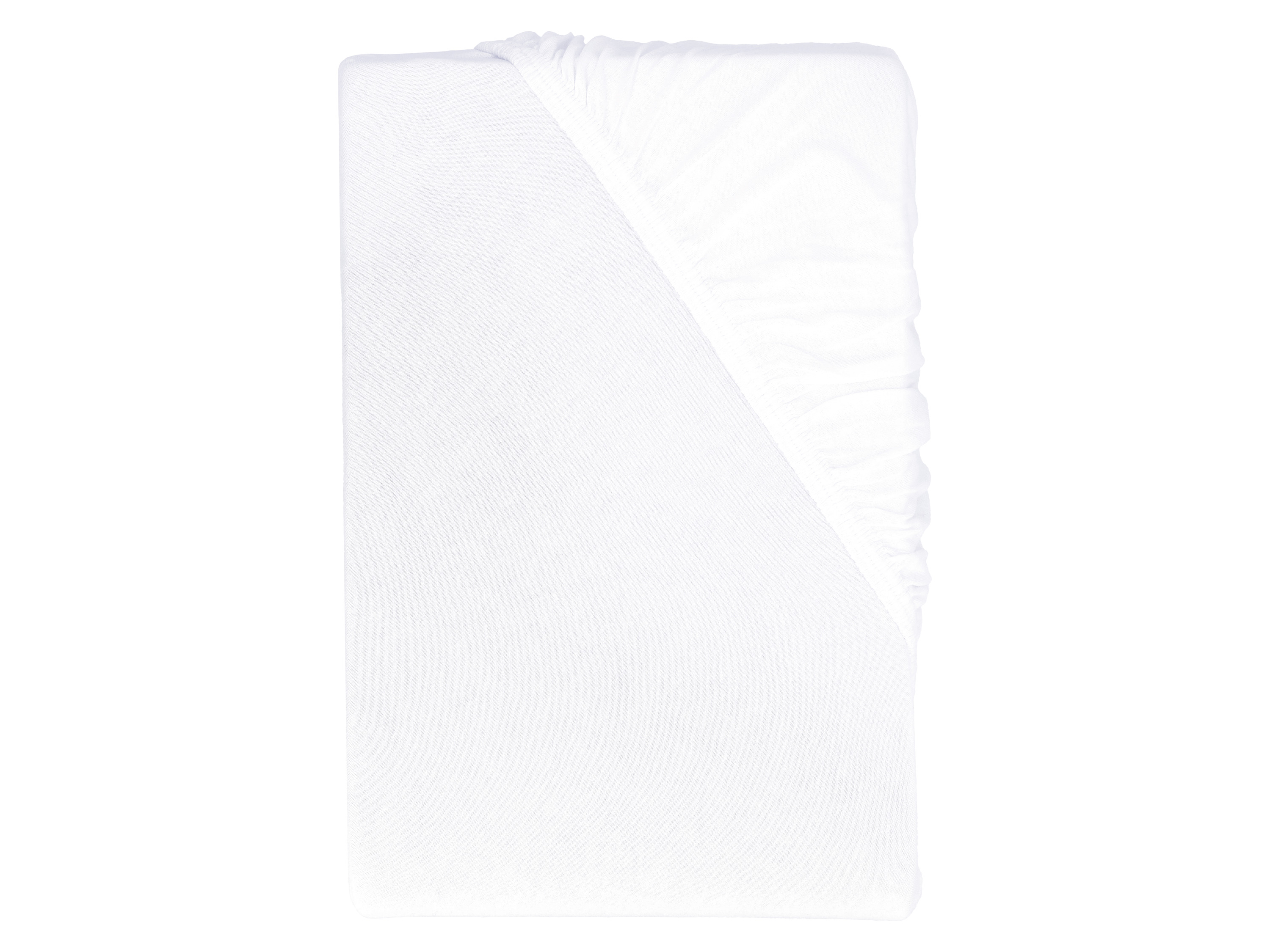 Livarno® Žerzejové napínací prostěradlo, 90–100 x 200 cm (bílá)