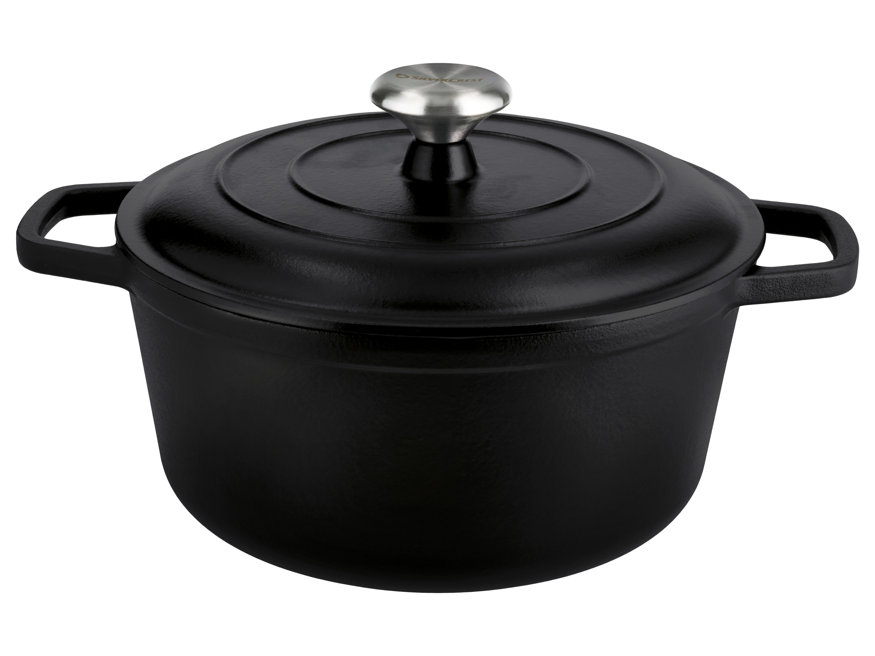 Silvercrest® Litinový hrnec Premium, Ø 26 cm / 5,0 l (černá)