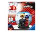 3D puzzle Ravensburger s motivem Miraculous s Ladybug a Cat Noir.