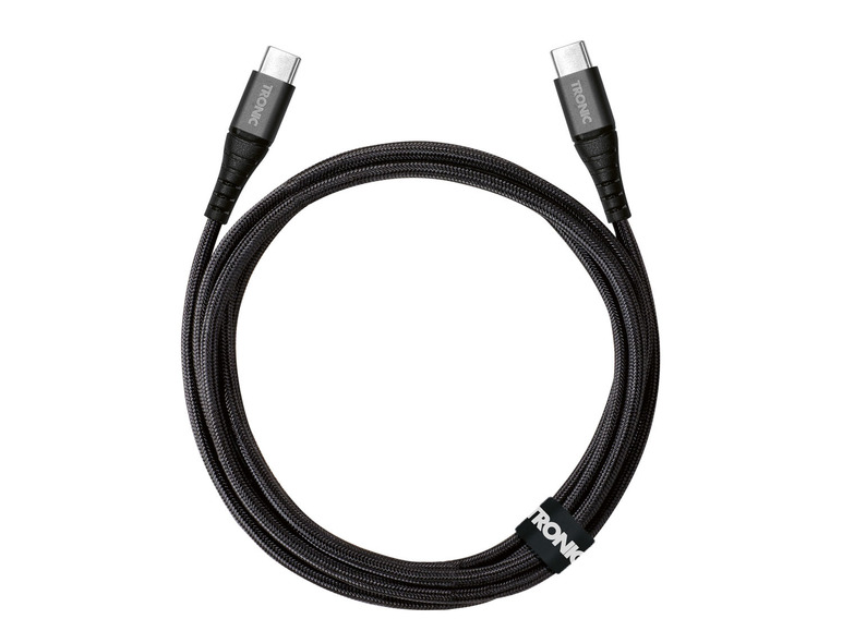  Zobrazit na celou obrazovku TRONIC® Nabíjecí a datový kabel USB-C, 1,8 m, textilní, 480 Mbps - Obrázek 4