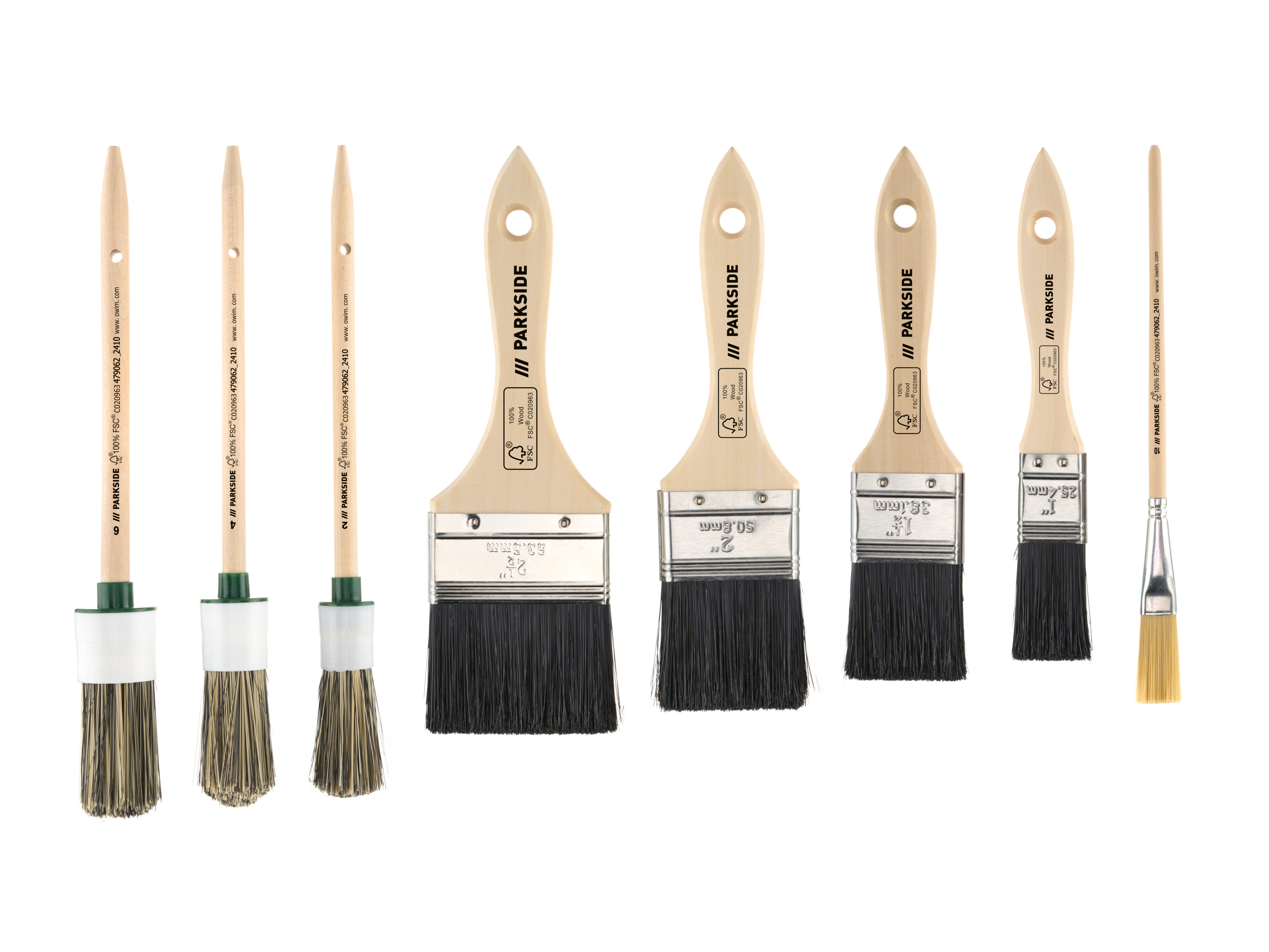 Parkside® Sada štětců, 4dílná / 8dílná (sada štětců, 8dílná)