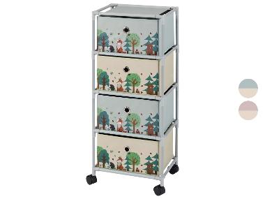 LIVARNO® Regál na kolečkách pro děti, 35 x 26 x 82,5 cm