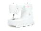 Bílý šicí stroj Singer M1500.
