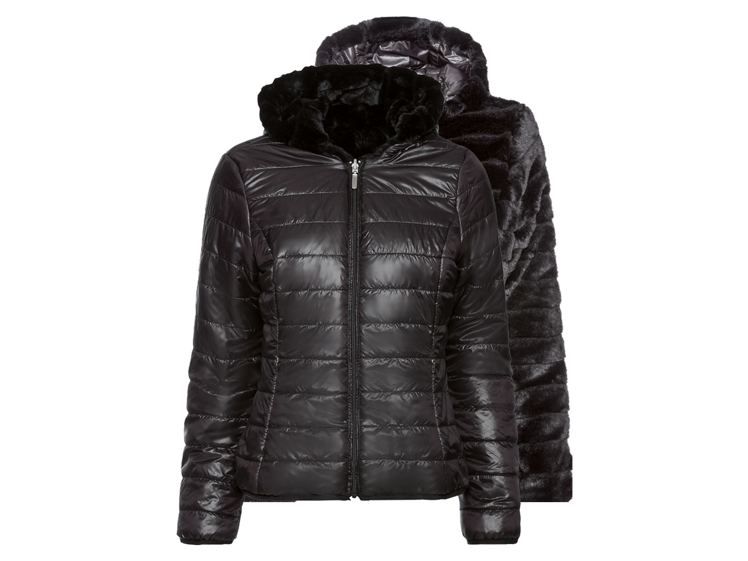 esmara® Dámská oboustranná bunda (S(36/38), černá)