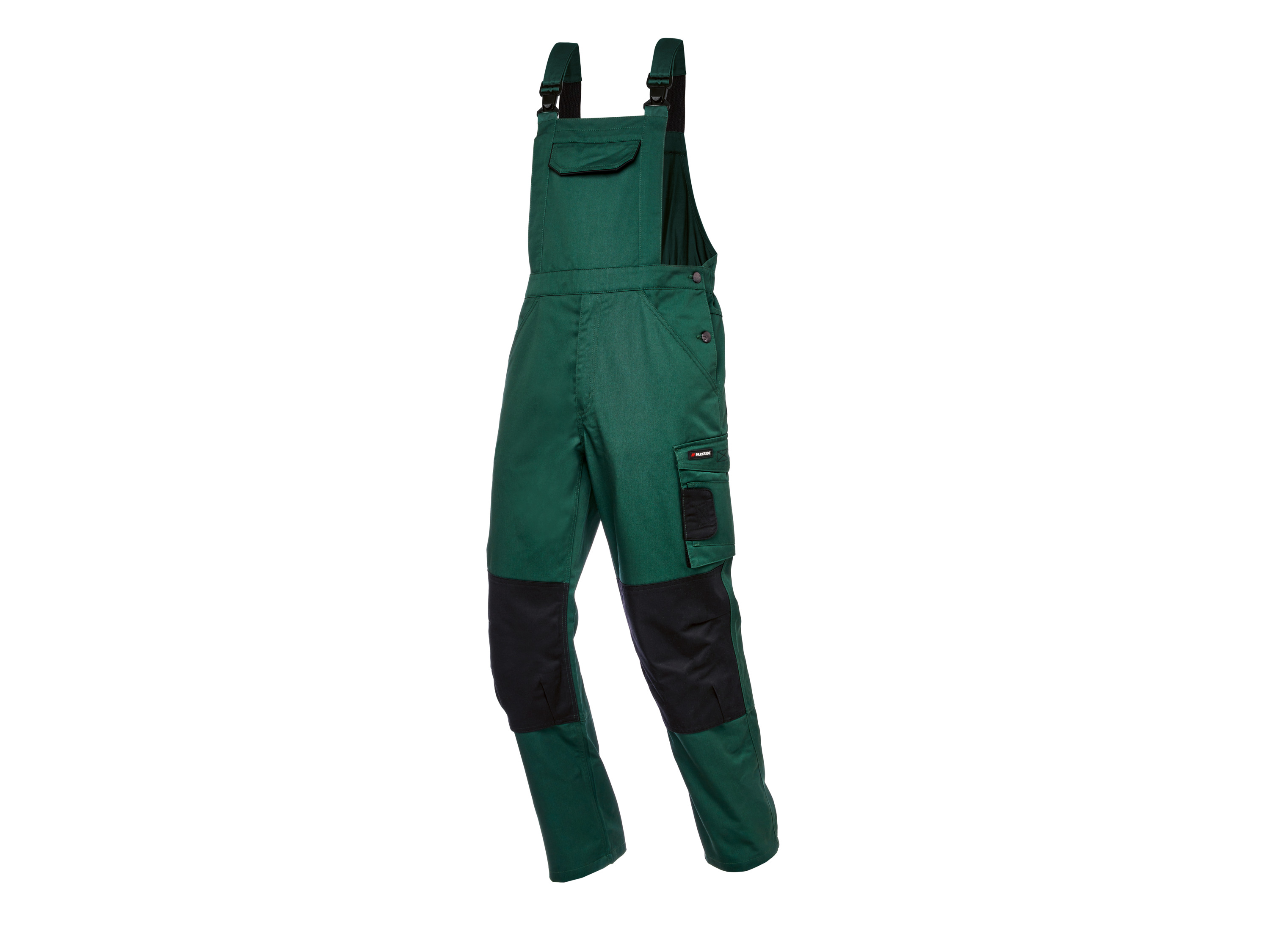 Parkside® Pánské zateplené pracovní kalhoty s laclem (50, zelená)