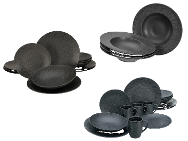 Creatable Jídelní servis Schiefer Black