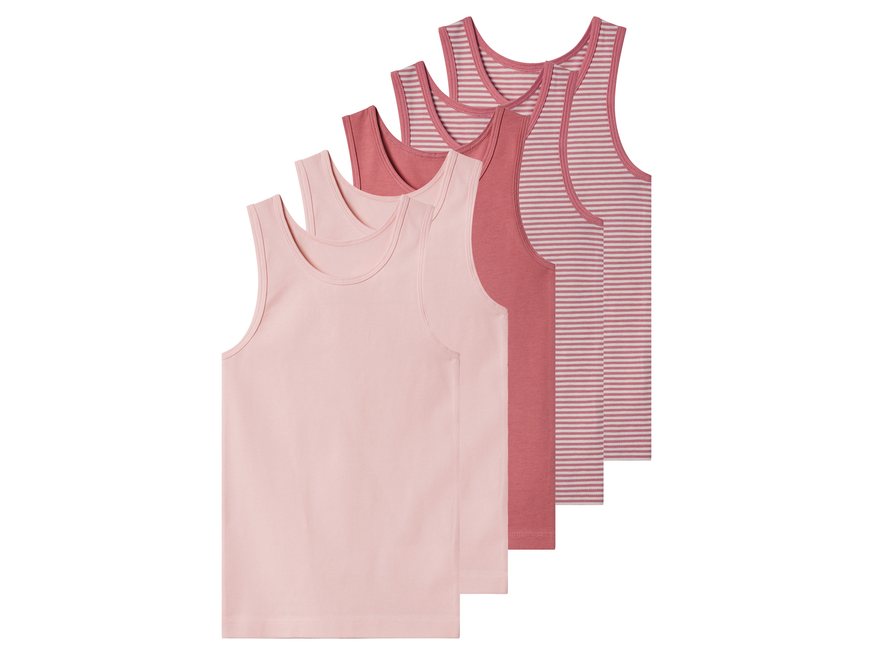 lupilu® Dívčí košilka, 5 kusů (světle růžová, 98/104)