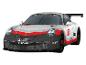 3D puzzle Porsche 911 GT3 Cup, s logy Michelin, Chopard, Mobil 1 a Boss