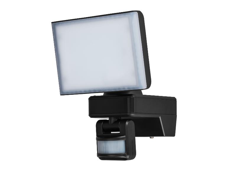 Černé LED bezpečnostní světlo s pohybovým senzorem