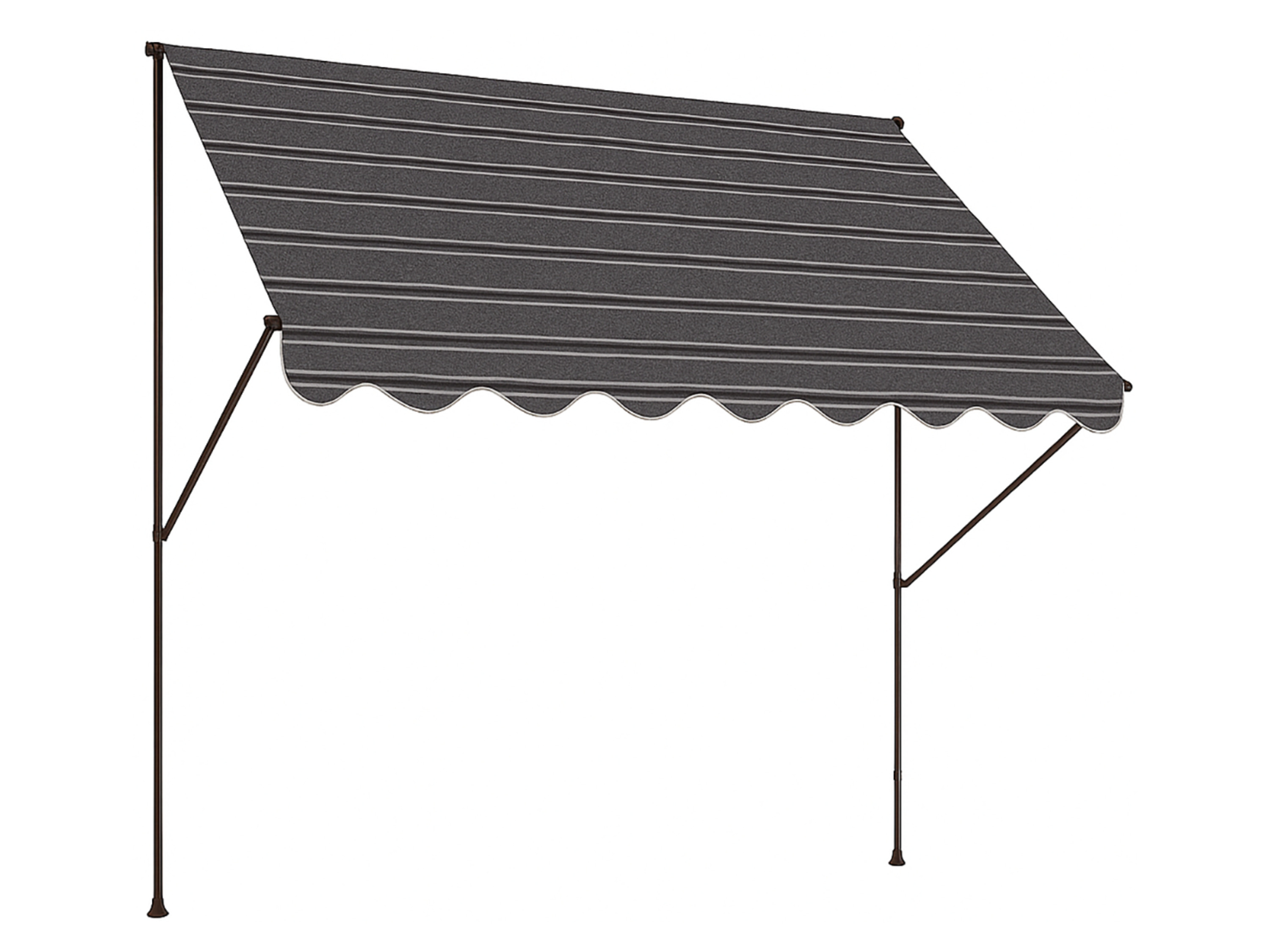 Angerer Upínací markýza Angerer (šedá / černá pruhy, šířka 400 cm)