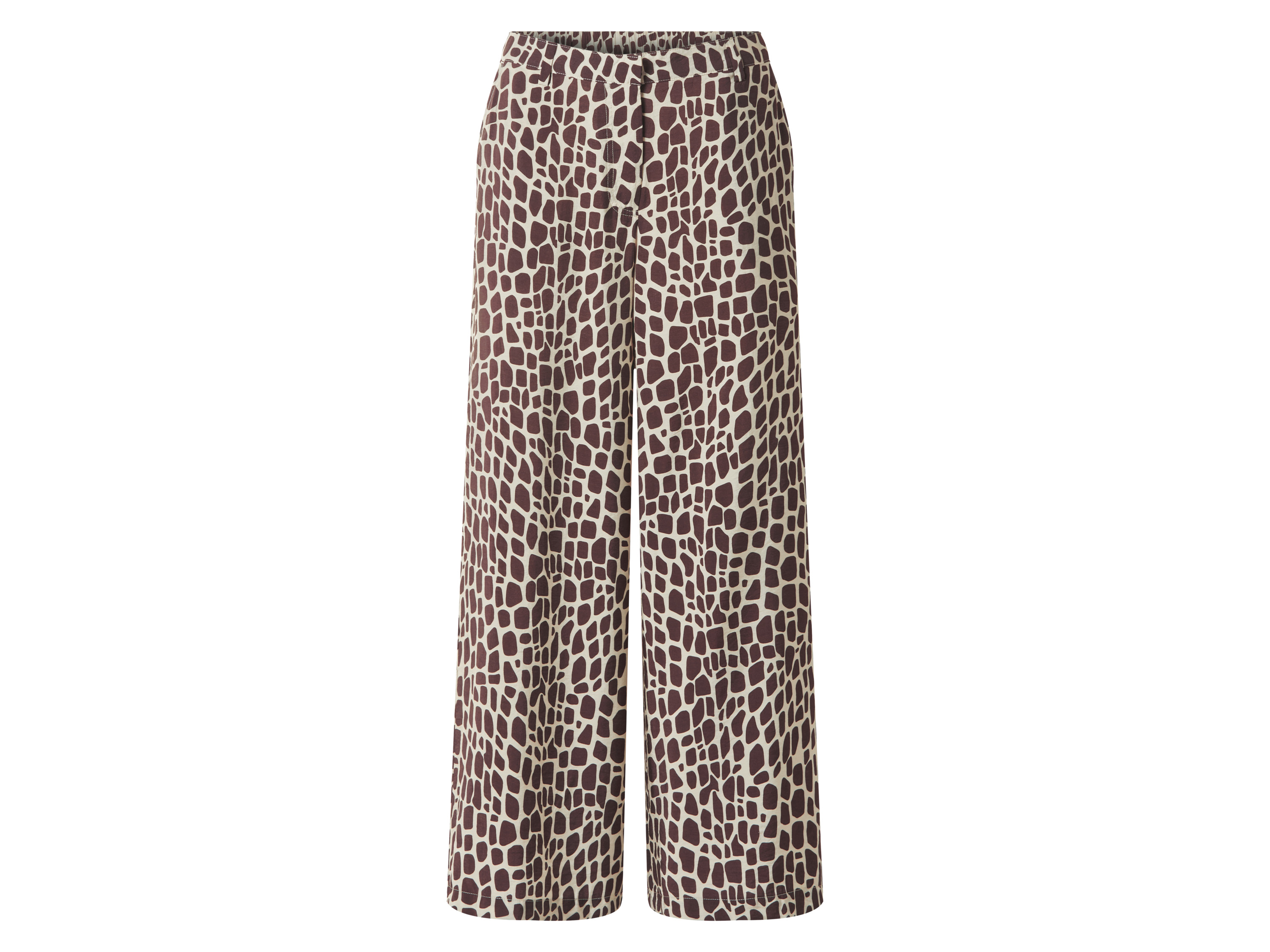 Esmara® Dámské kalhoty "Wide Leg" (černá/hnědá, M (40/42))