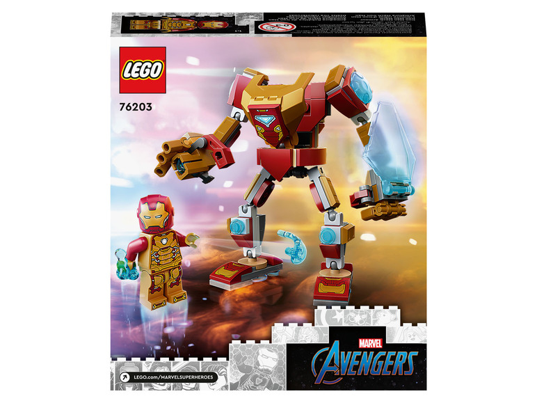  Zobrazit na celou obrazovku LEGO® Marvel Super Heroes 76203 Iron Manovo robotické brnění - Obrázek 3