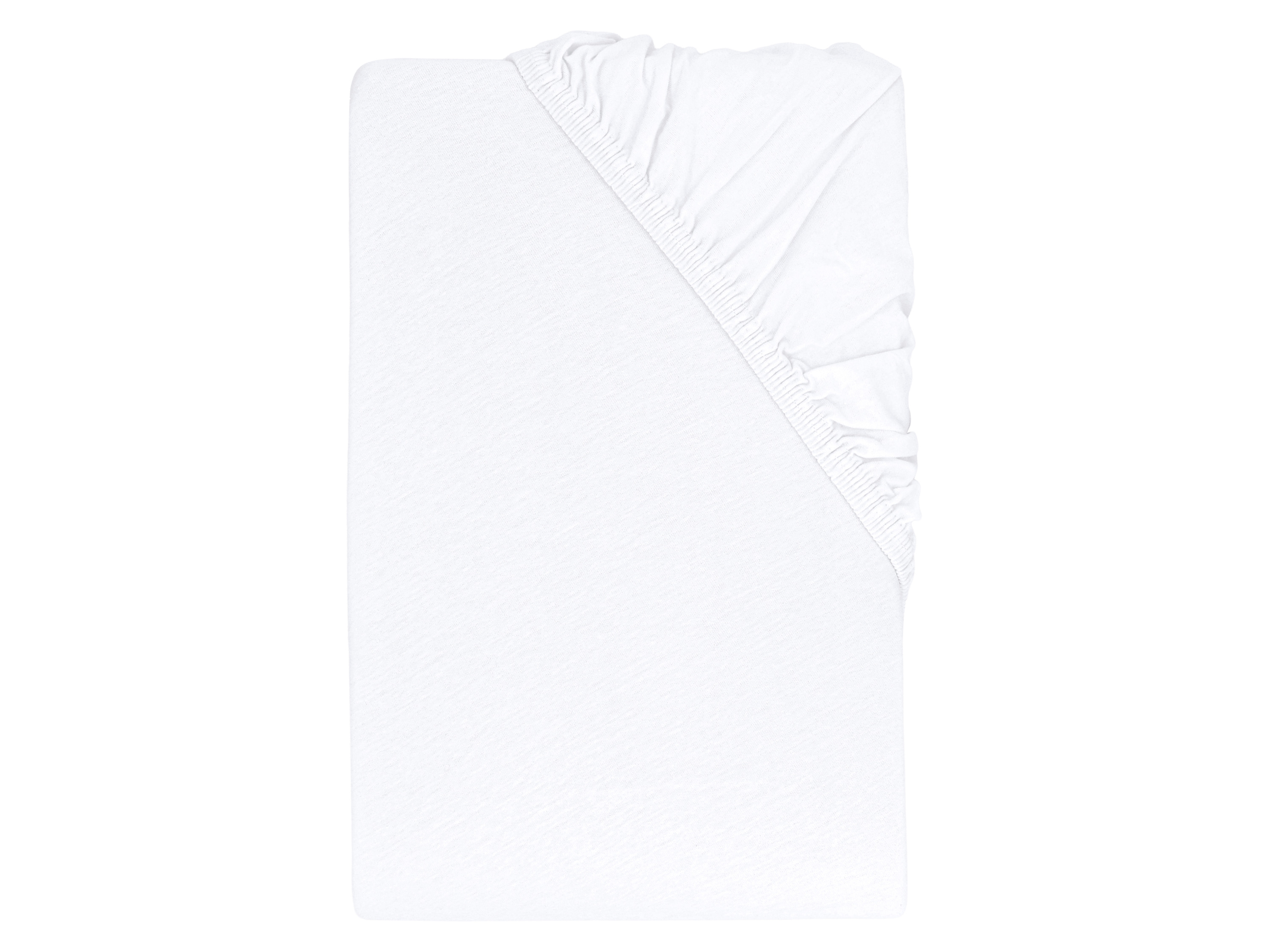 Lupilu® Žerzejové napínací prostěradlo, 90-100 x 200 cm (bílá)
