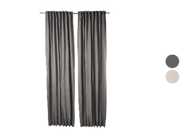 LIVARNO® Sada závěsů, 2dílná, 135 x 254 cm