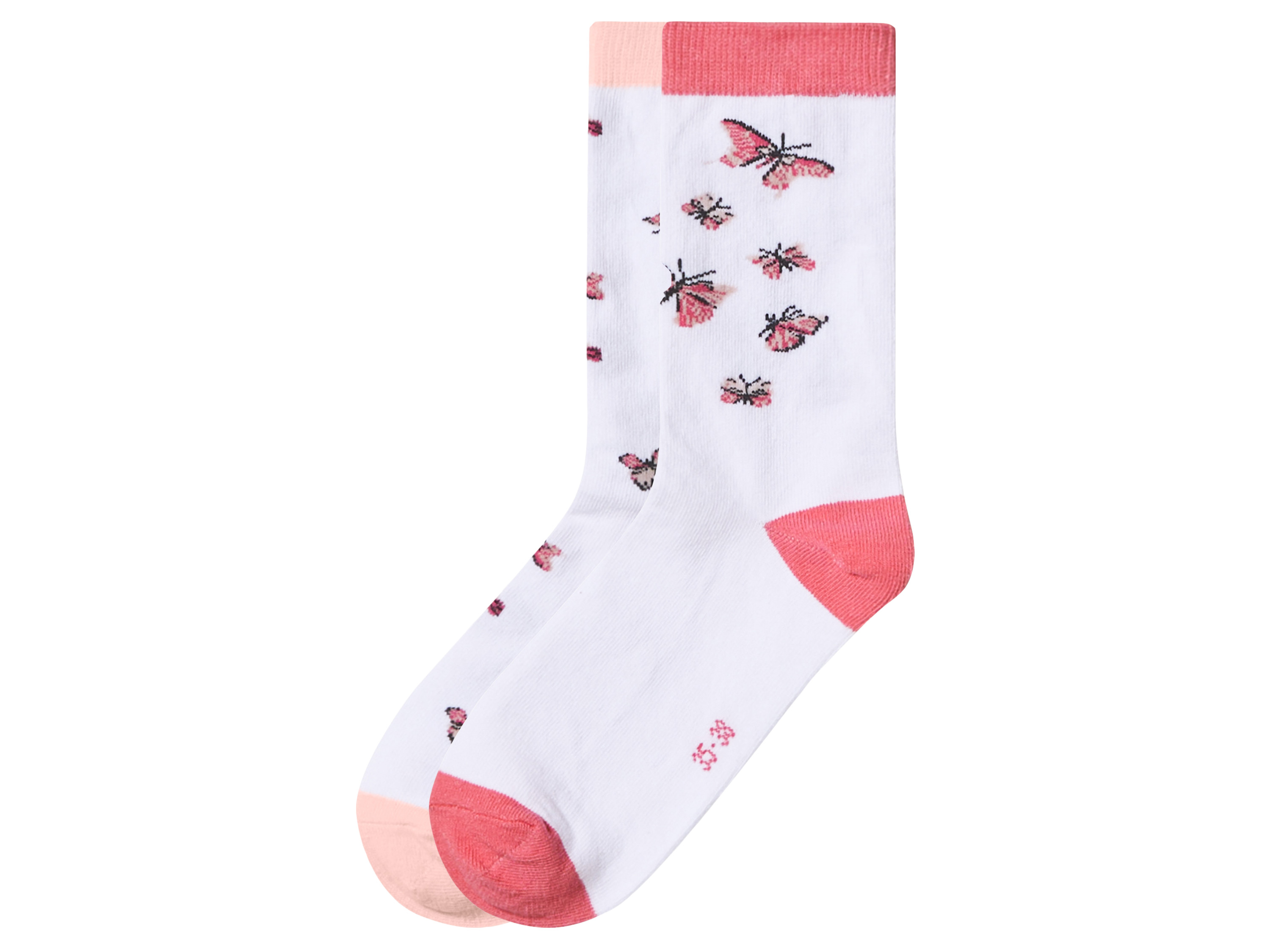 Esmara Kids Dětské ponožky s BIO bavlnou, 2 páry (bílá, 35-38)