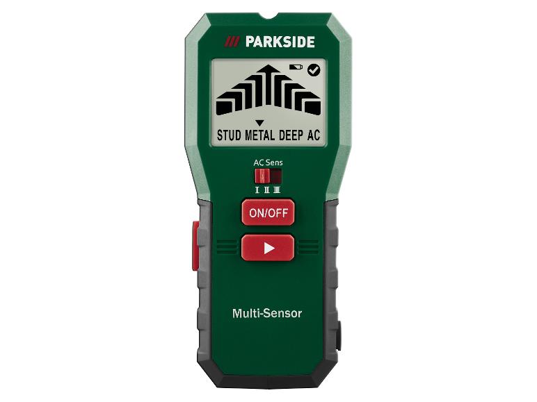 PARKSIDE Multi-Sensor nástěnný skener pro detekci hloubky, kovu a střídavého proudu